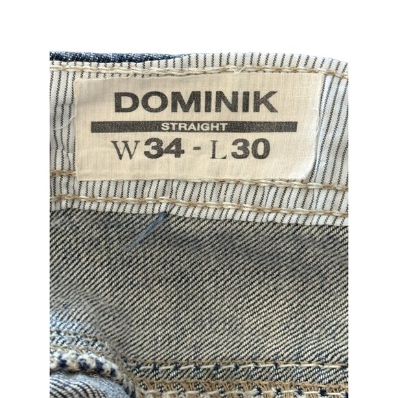 Buffalo David Bitton Dominik Straight Jeans Blue Mens Size 34x30 - Picture 4 of 9